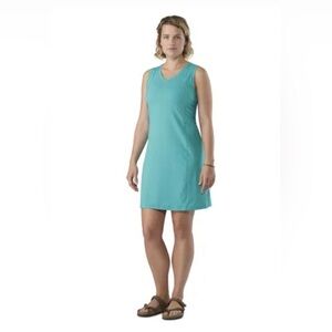 Arc’teryx Soltera Dress – Turquoise Size Small – Sleeveless V-Neck Midi Dress